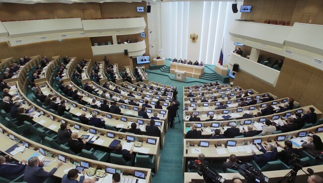 Пленарное заседание верхней палаты Федерального Собрания Российской Федерации. Архивное фото