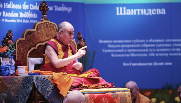 Далай-лама, учения для российских паломников в Дели, декабрь 2014