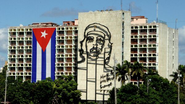 Гавана. Площадь Революции. Здание Министерства внутренних дел Республики Куба. Архивное фото
