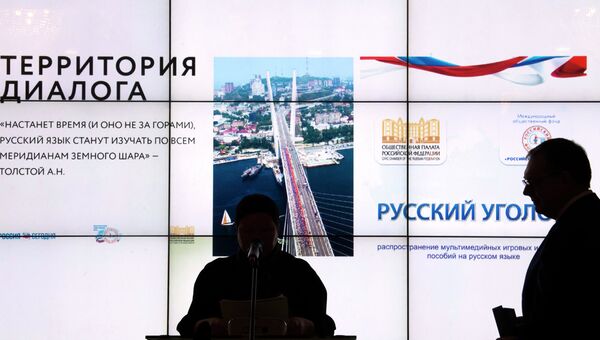 Мультимедиа проект в поддержку русского языка показали в ОП РФ