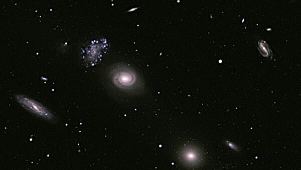 Сталкивающиеся галактики. Архивное фото