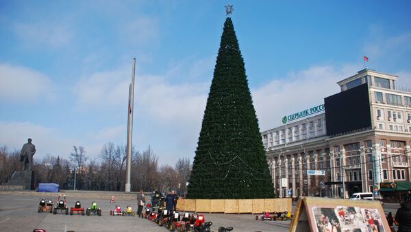 Главная новогодняя елка Донецка. Архивное фото
