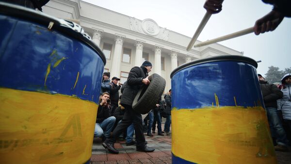 Акция кредитный Майдан в Киеве