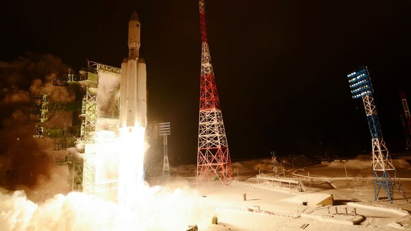 Старт ракеты с космодрома Плесецк. Архивное фото