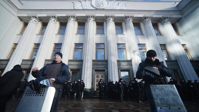 Протестные акции в центре Киева