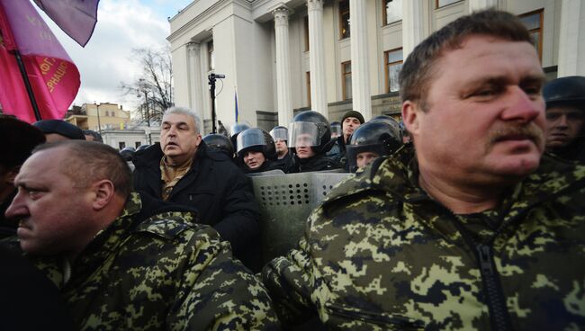 Протестные акции в центре Киева