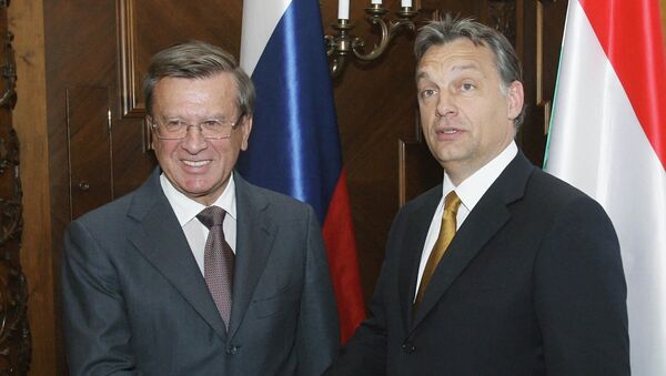 Виктор Зубков и Премьер министр Венгерской Республики Виктор Орбан (слева направо)
