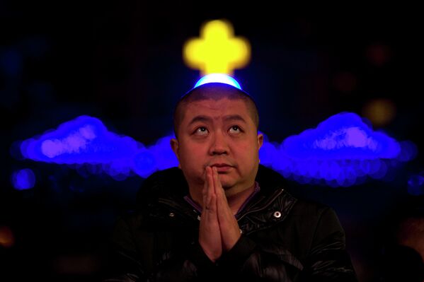 Празднование католического Рождества в Китае