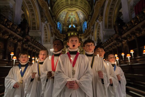 Репетиция архиерейского хора собора Святого Павла в Лондоне