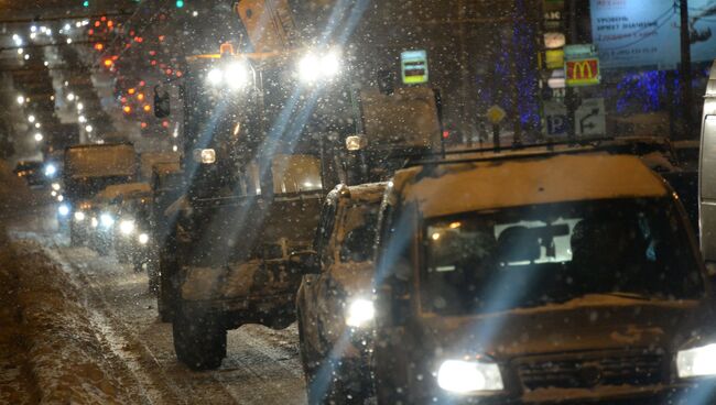 Снегопад в Москве