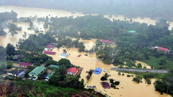Последствия наводнения в Малайзии