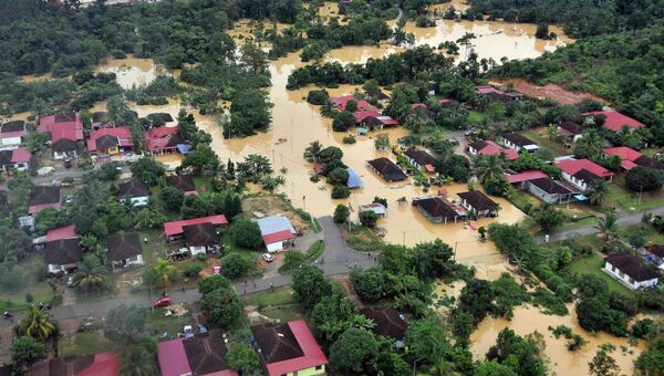 Последствия наводнения в Малайзии
