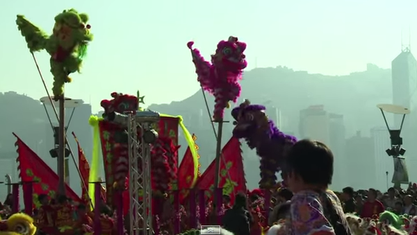 Новый год в Гонконге: танцы львов