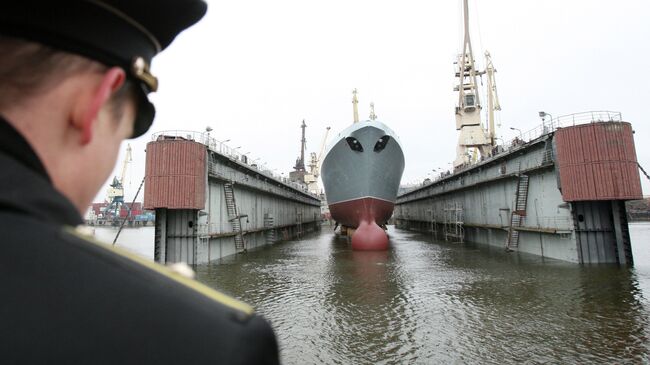 Головной фрегат ВМФ РФ Адмирал флота Сергей Горшков. Архивное фото