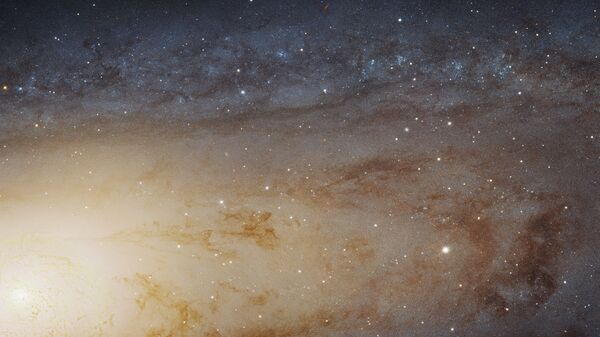 Изображение трети Туманности Андромеды – спиральной галактики Messier 31