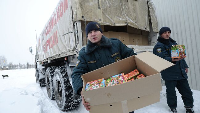 Одиннадцатый российский гуманитарный конвой для Донбасса