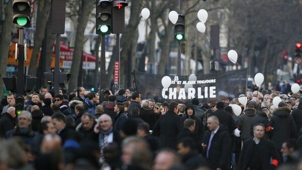 Марш памяти жертв терактов в Париже, архивное фото