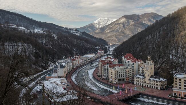 Горнолыжный курорт Роза Хутор. Архивное фото