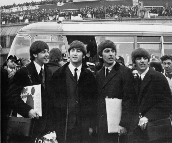 The Beatles. Аэропорт Лондона. 1964 год