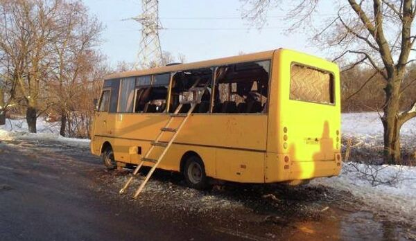 Обстрел автобуса в Волновахе, Украина