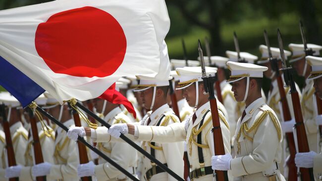 Почетный караул сил самообороны Японии. Архивное фото