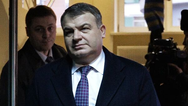 Бывший министр обороны Анатолий Сердюков в Пресненском суде. Архивное фото