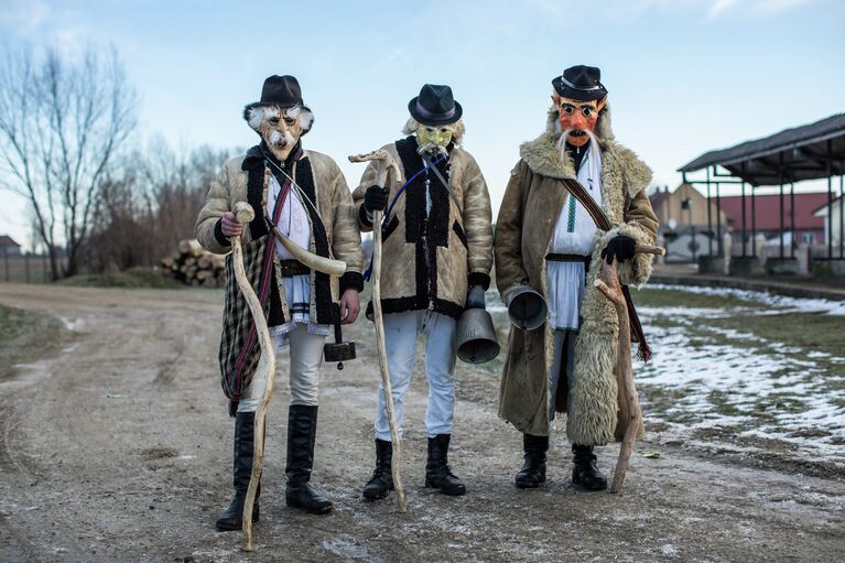 Праздник Маланки в селе Красноильск, Украина