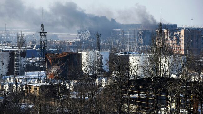 Вид на здание аэропорта Донецка. Архивное фото.