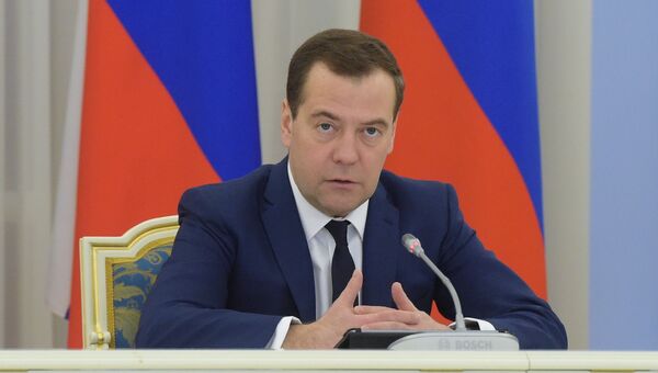 Премьер-министр РФ Д.Медведев. Архивное фото