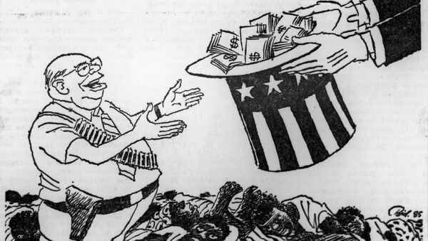 30 лет спустя политическая карикатура на американскую администрацию не теряет своей актуальности