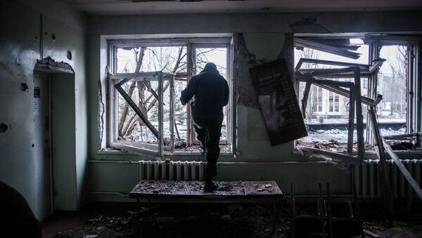 Больница в Донецке после обстрела украинской артиллерией