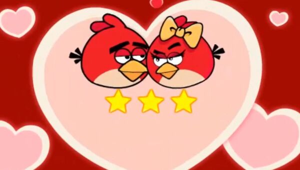 День Святого Валентина: влюбленные Angry Birds