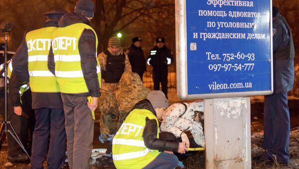 На месте взрыва в Харькове, 19 января 2015