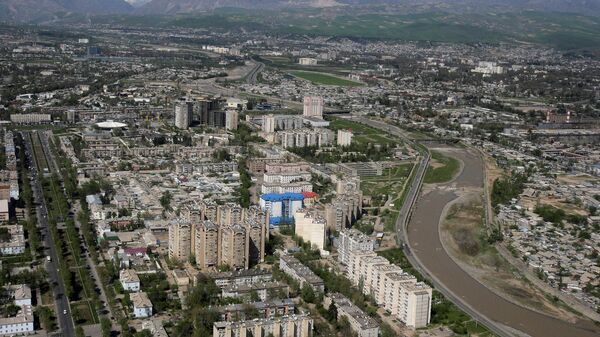 Вид на Душанбе, Таджикистан