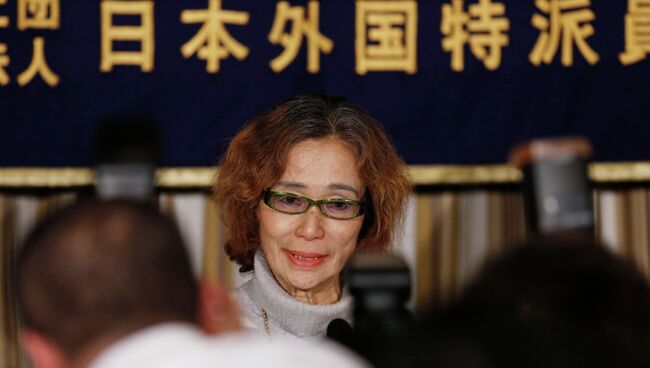Мать захваченного в заложники Кэндзи Гото