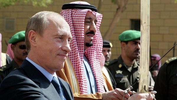 Президент России Владимир Путин и принц Салман ибн Абдул-Азиз Аль Сауд