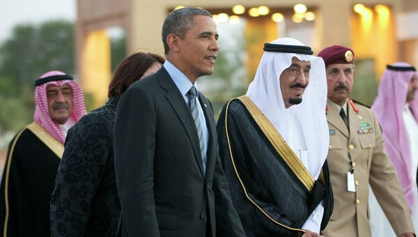 Президент США Барак Обама и принц Салман ибн Абдул-Азиз Аль Сауд