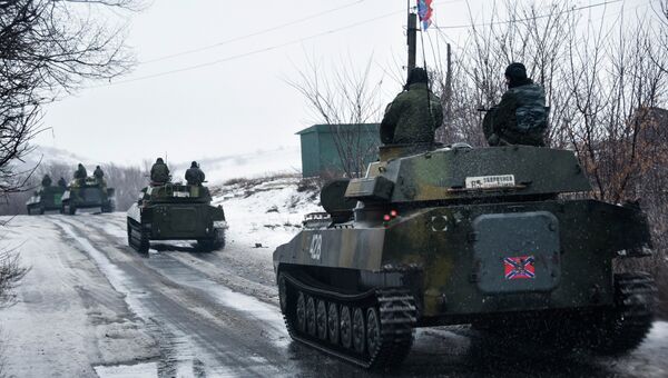 Ополченцы Донецкой народной республики движутся в сторону Славянска. Архивное фото