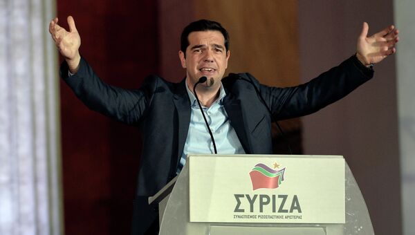 Лидер греческой партии СИРИЗА Алексис Ципрас
