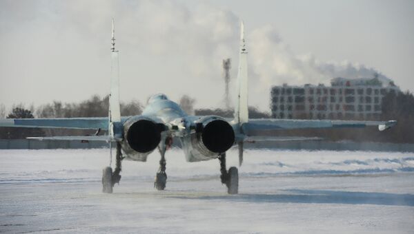 Многоцелевой истребитель Су-30. Архивное фото