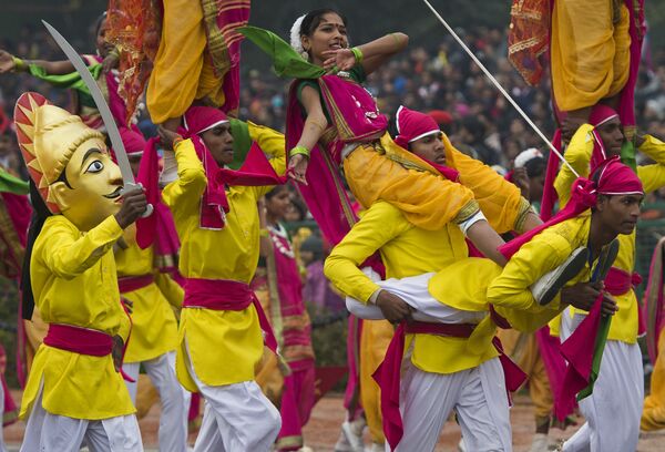 Парад в честь празднования Дня Республики в Индии