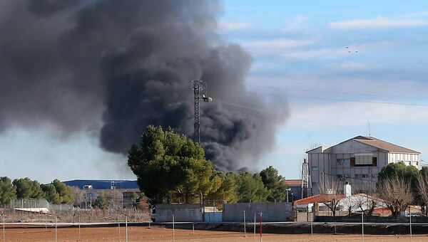 Греческий истребитель разбился при взлете на военной авиабазе в Испании