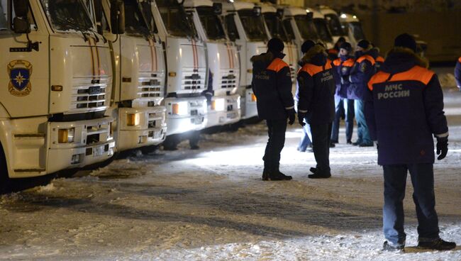 Отправка гуманитарной помощи для жителей Донецкой и Луганской областей. Архивное фото