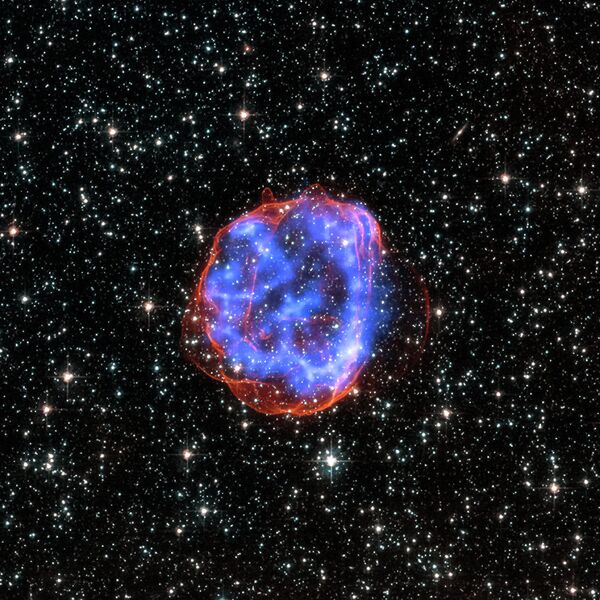 Остатки сверхновой на снимке телескопа Чандра