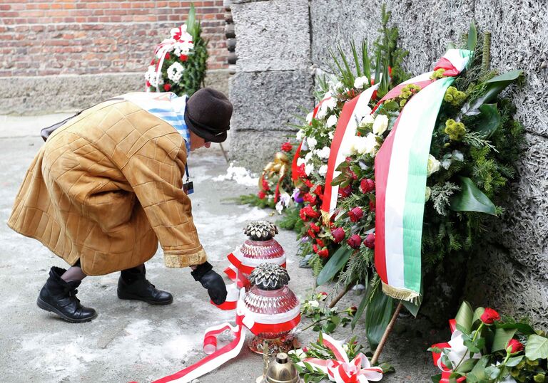 Памятные мероприятия на территории бывшего нацистского концлагеря Аушвиц-Биркенау