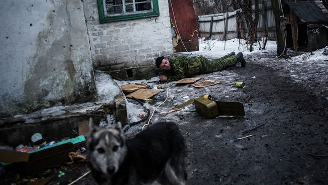 Возле города Дебальцево. Архивное фото