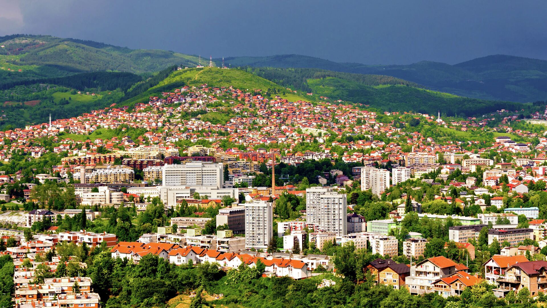 Вид города Сараево, Босния и Герцеговина - РИА Новости, 1920, 19.01.2016