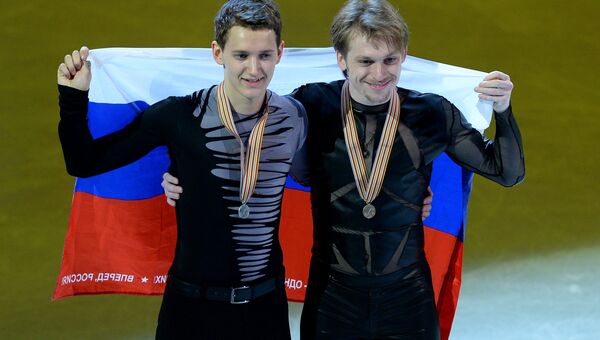 Россияне Максим Ковтун (серебряная медаль) и Сергей Воронов (бронзовая медаль). Архивное фото