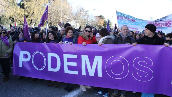 Крупнейшая акция левой оппозиции проходит в Мадриде