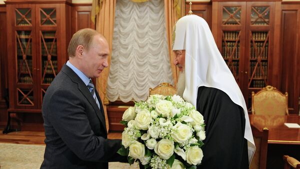 Президент России Владимир Путин встретился с Патриархом Московским и всея Руси Кириллом